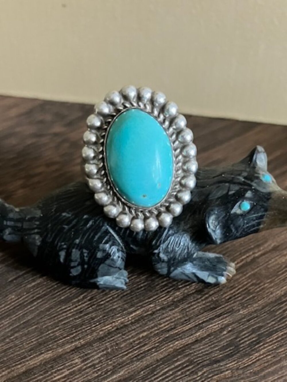 Vintage Navajo Turquoise Sterling Ring